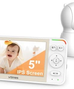 Monitor de Bebé de Video VTimes 5'' Sin WiFi con Batería de
