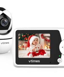 Monitor de Bebé con Cámara y Audio VTimes, -blanco