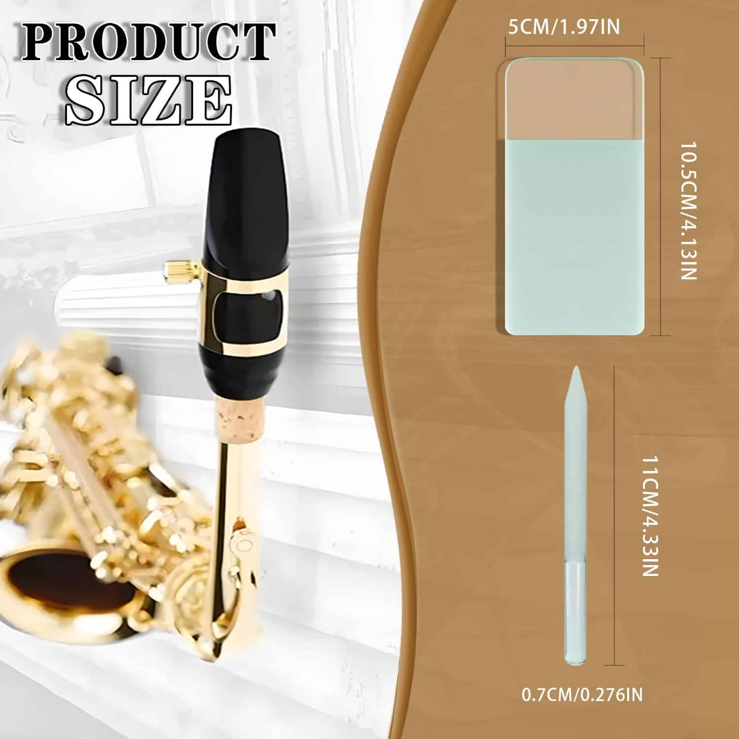 Afilador de Cañas de Saxofón Portátil Trimmer de Cañas de - Imagen 7