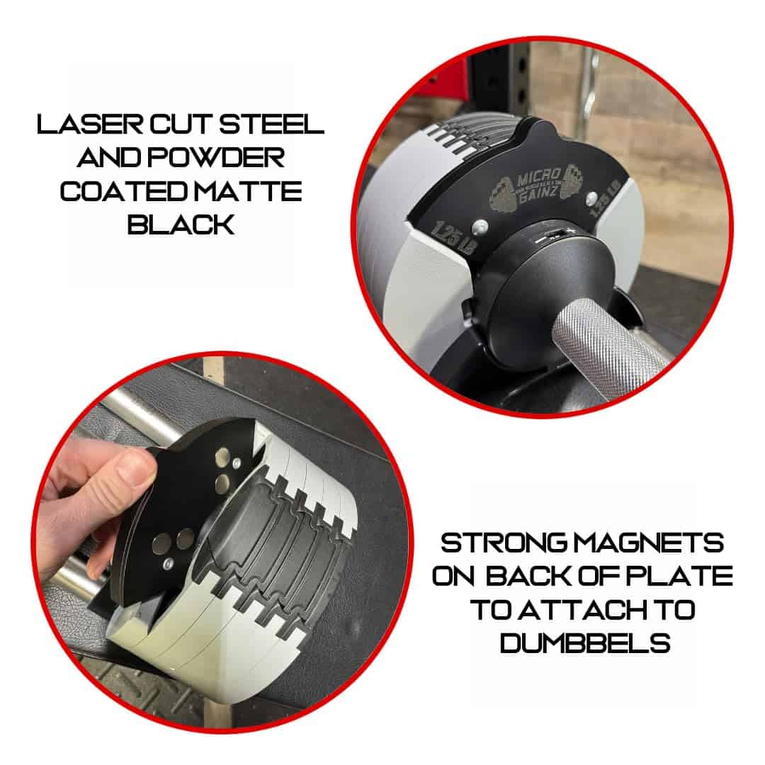 Micro Gainz Juego de Pesas Magnéticas de 1.25LB para - Imagen 6