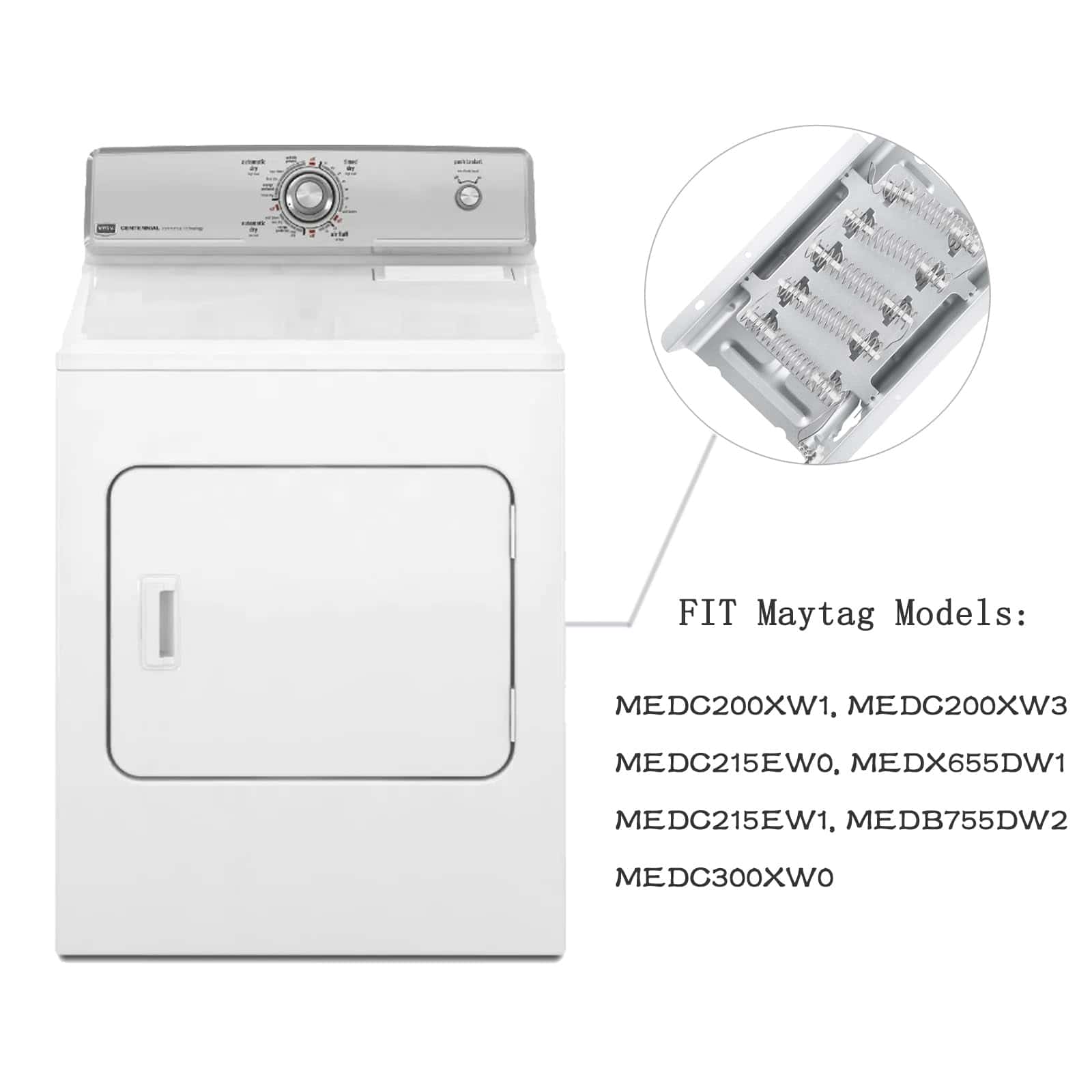 Kit de Reemplazo de Elemento Calefactor para Secadora - Imagen 3