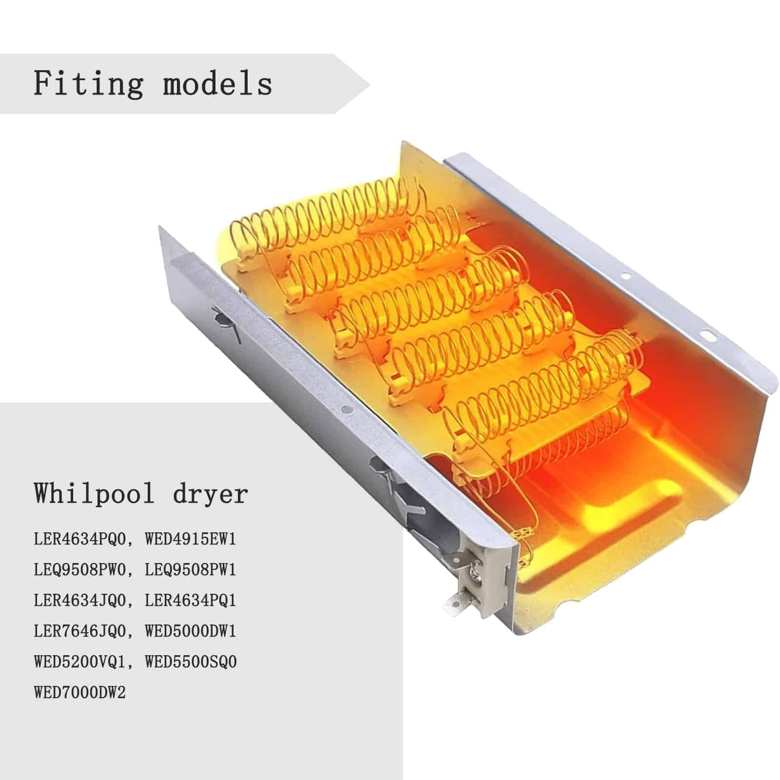 Kit de Elemento Calefactor para Secadora Whil-pool - Imagen 3