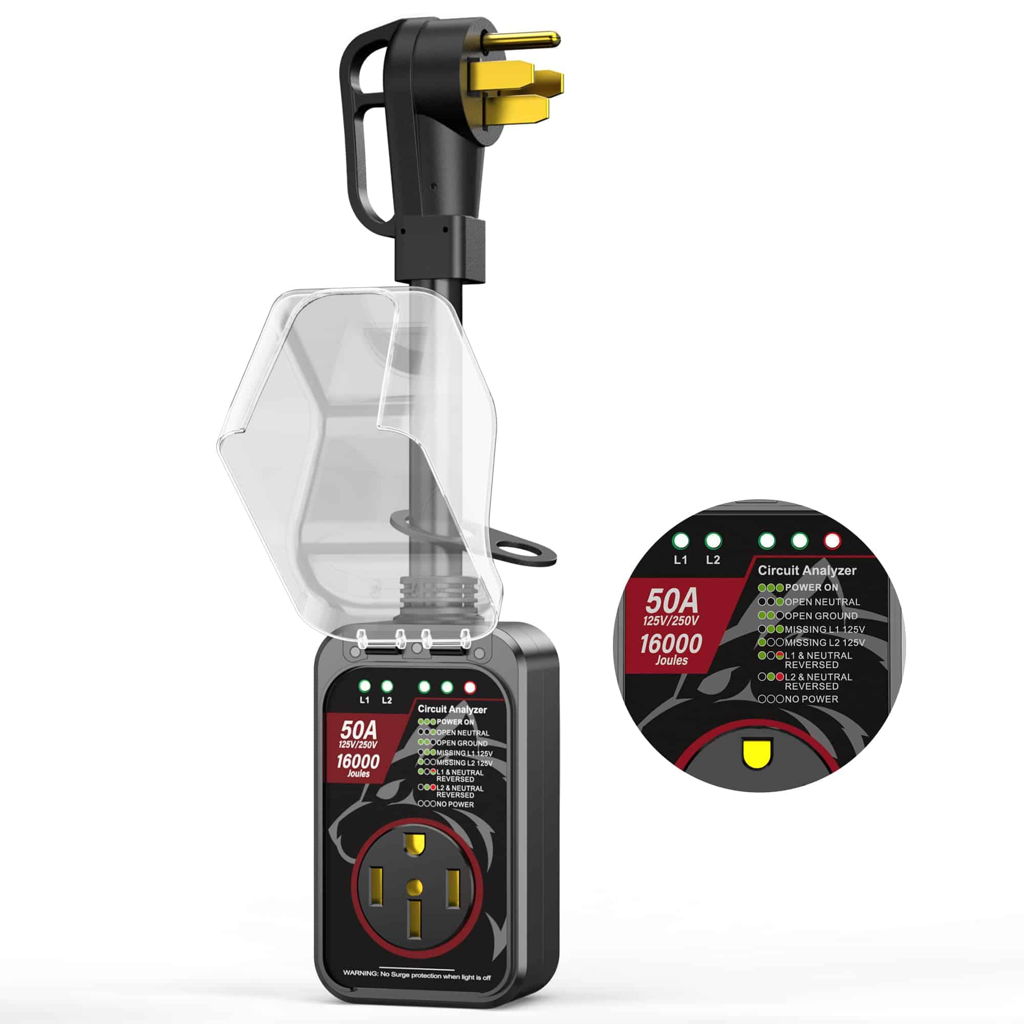 Protector de Sobretensión para RV de 50 Amperios a Prueba