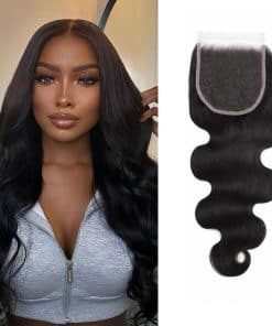 Cierre de Encaje 5x5 Onda del Cuerpo HD Transparente Cierre