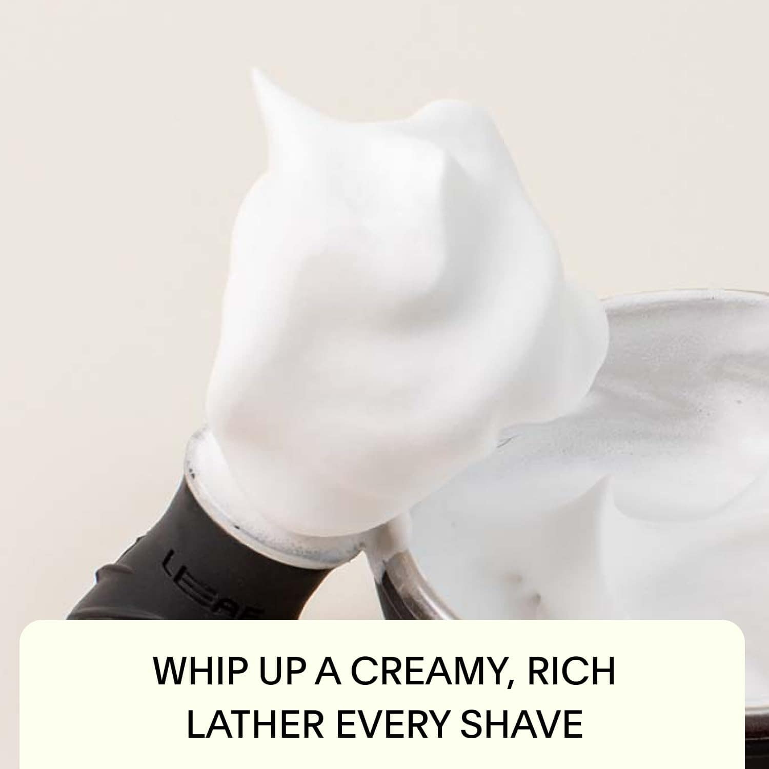 Brocha de Afeitar Leaf Shave, Negra - Brocha de Afeitar de - Imagen 5