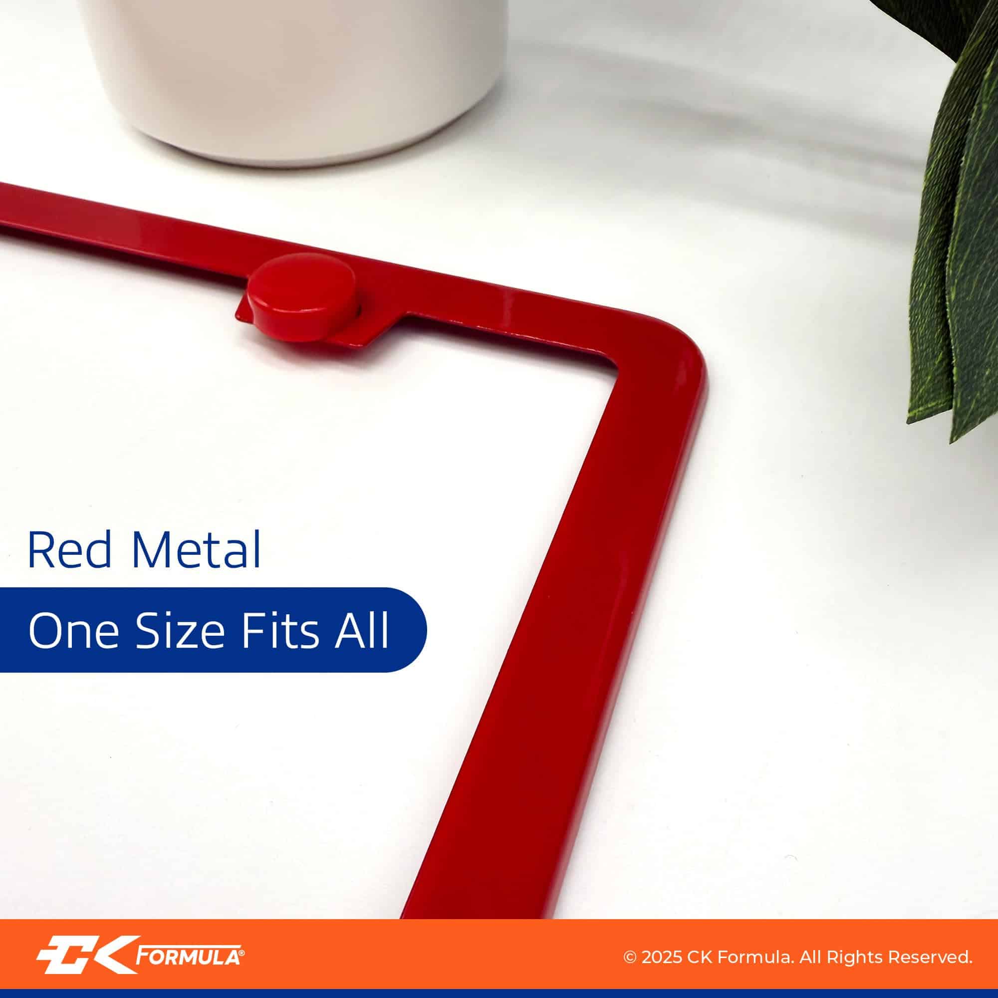 Porta Placas para Auto Rojos - Paquete de 2, Marco de Placa - Imagen 3