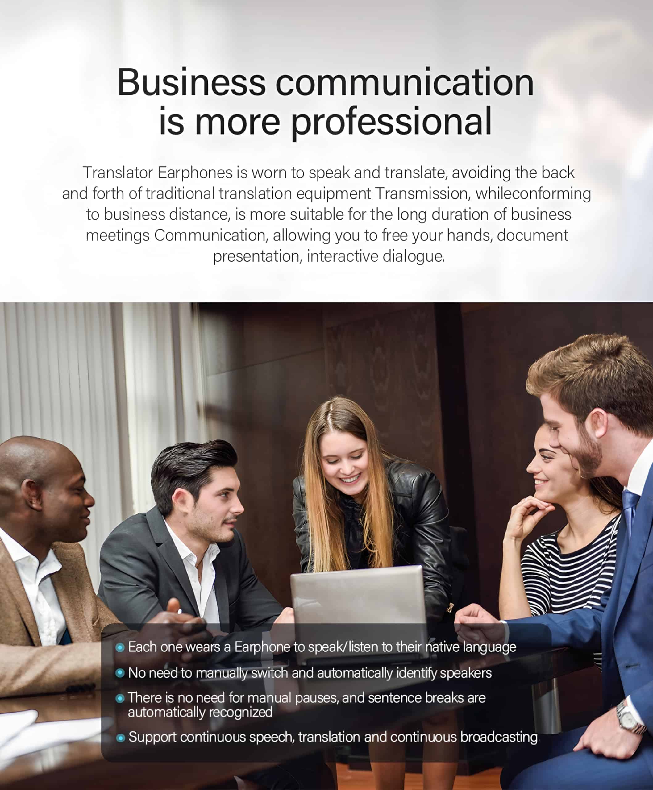 Audífono Traductor Bluetooth 3 en 1 2025 / No se requiere - Imagen 6