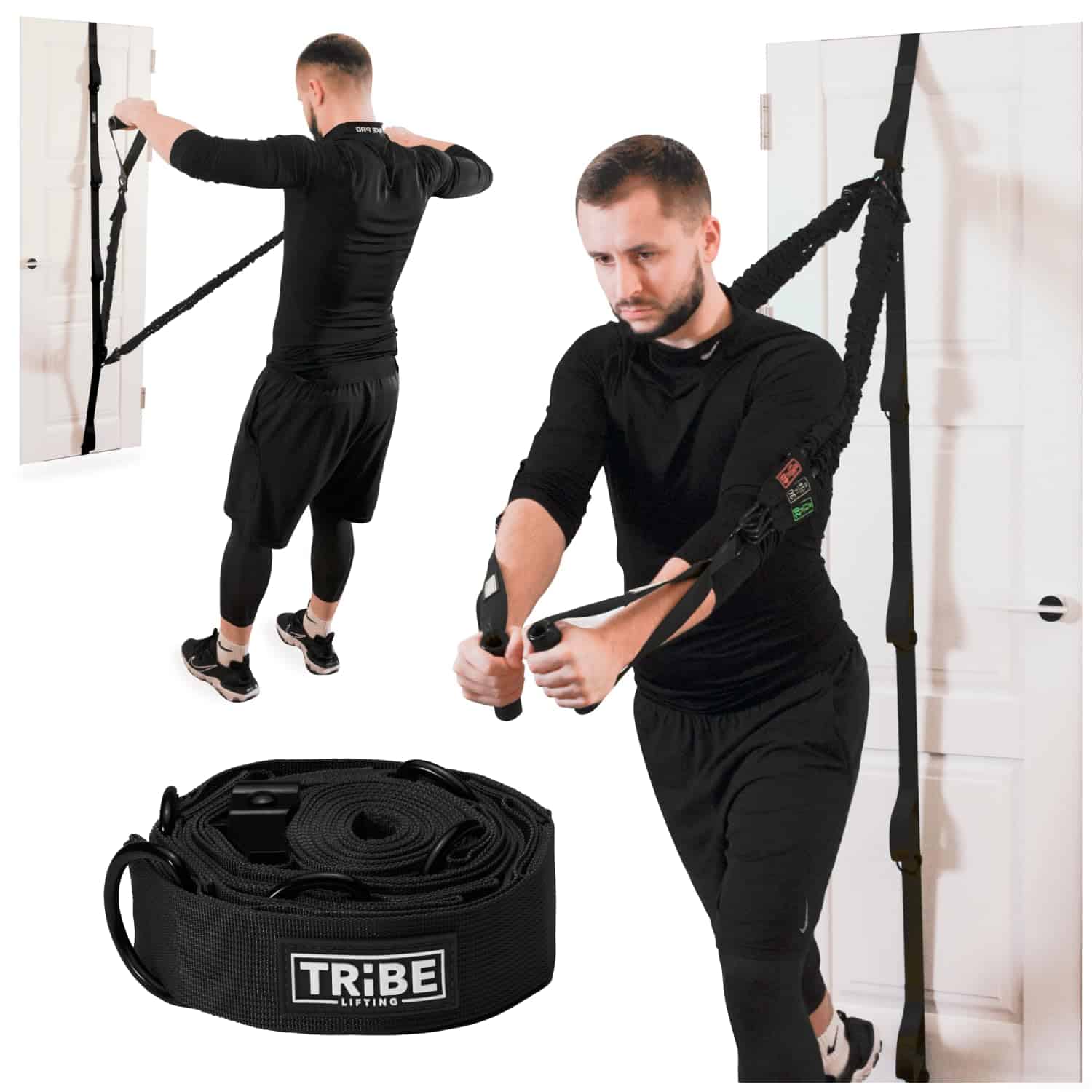 Ancla de Puerta Tribe Lifting para Bandas de -Negro