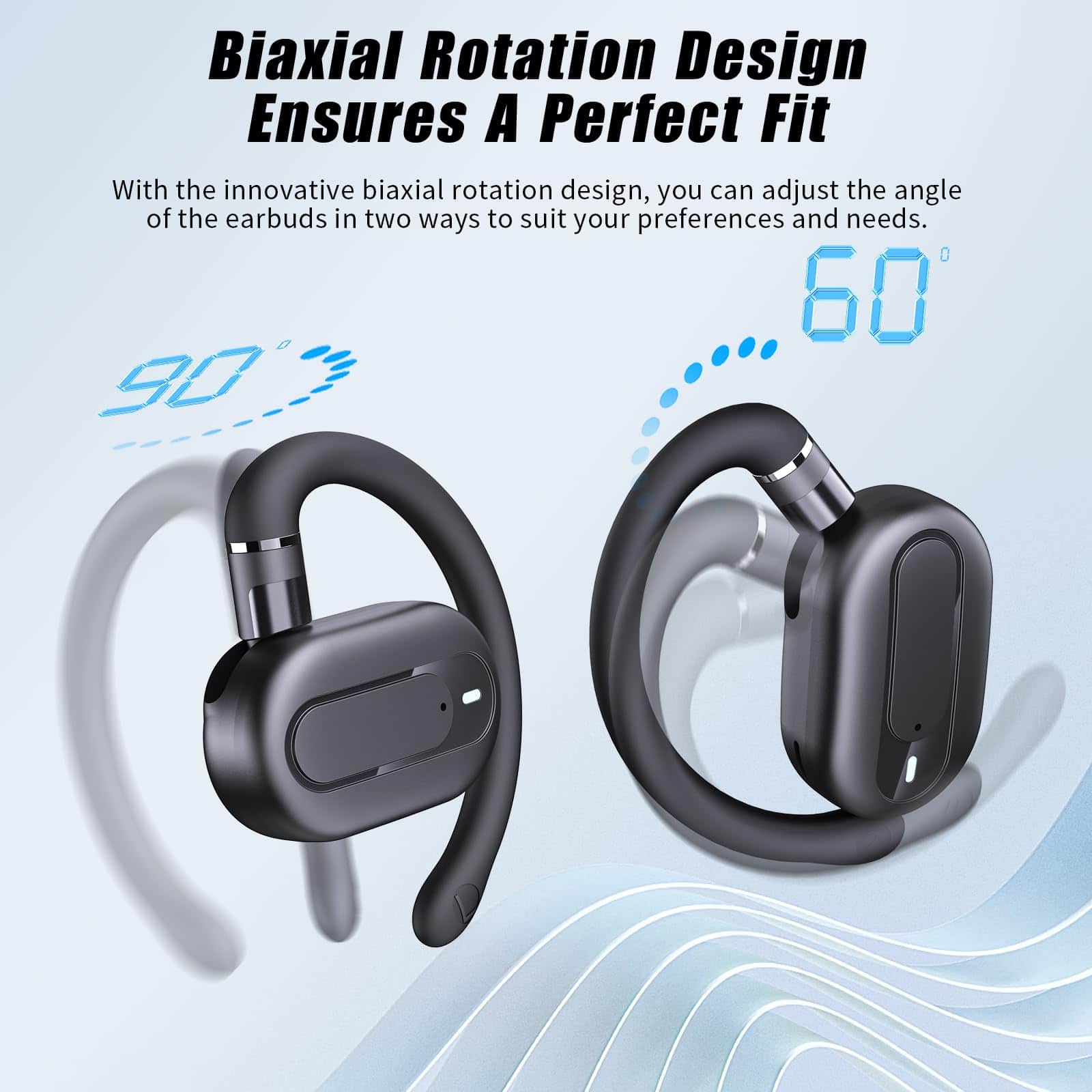 Auriculares inalámbricos AITIDE OpenBuds -Negro - Imagen 3