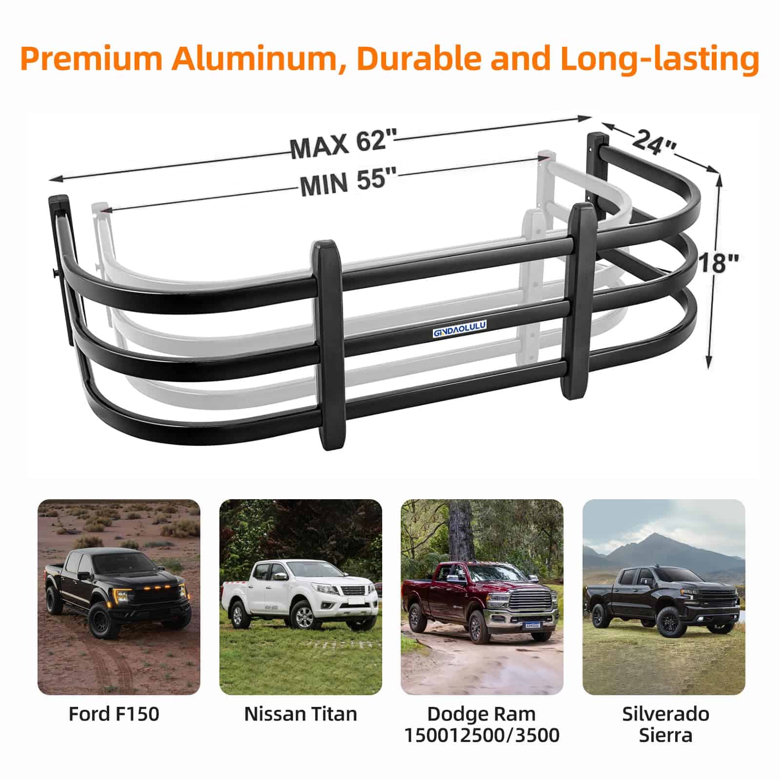 Extensor de cama de camioneta, extensor de puerta trasera - Imagen 4