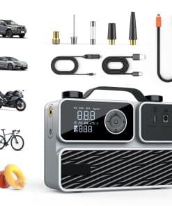 Inflador de neumáticos Compresor de aire portátil, Bomba de