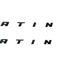 Emblema de 2Pc Platinum 3D Letras Adhesivo Insignia para