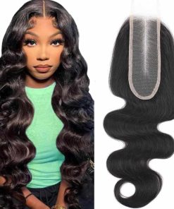 Cierre de Encaje de Cuerpo Ondulado 2x6 Pelo Humano HD