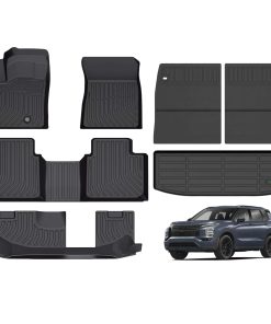 Tapetes de piso y protector de maletero trasero ANBINGO