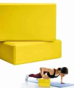 2 Pcs Bloques de Yoga, 9"x6"x3" Bloques de Espuma