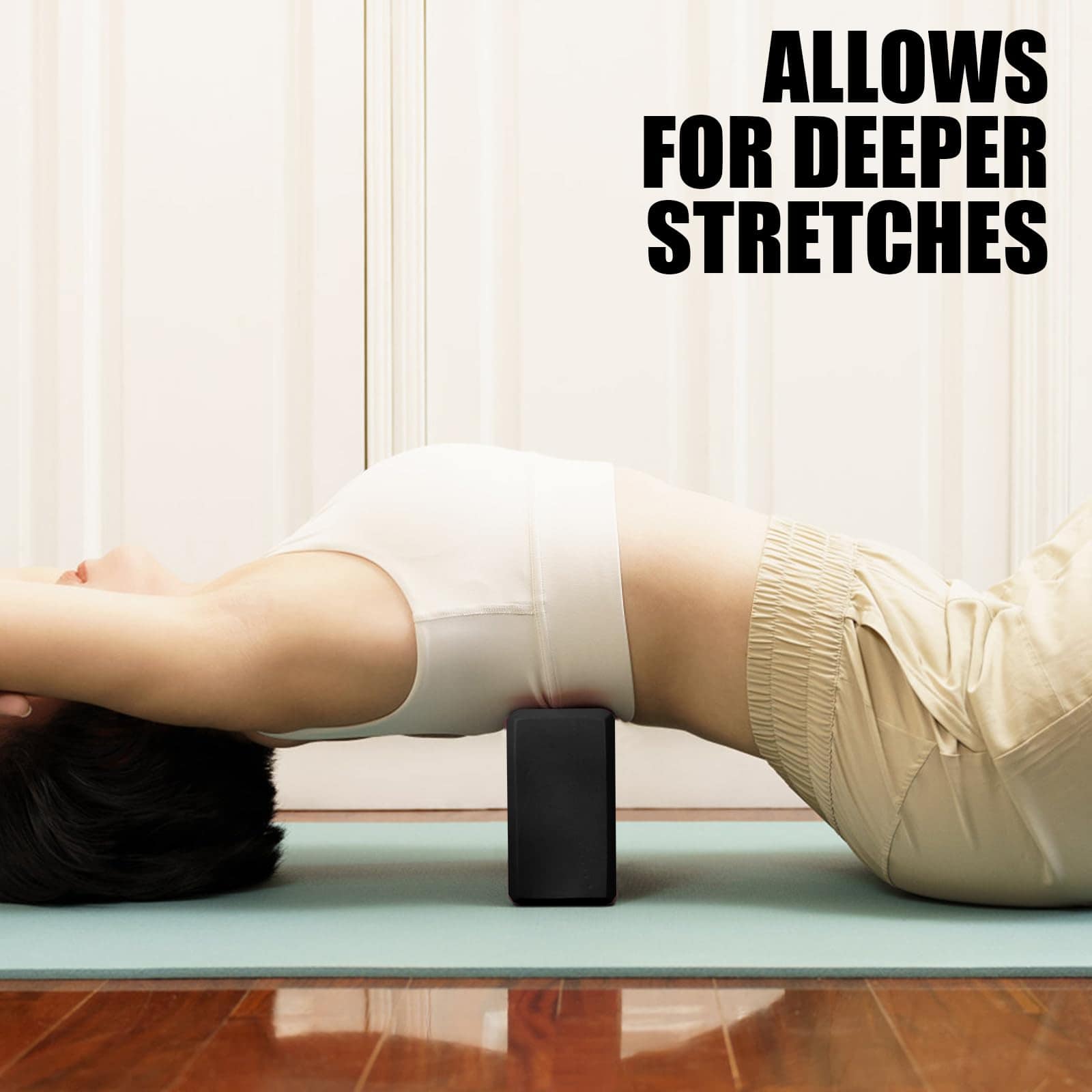 2 Pcs Yoga Blocks, 9"x6"x3" Bloques de Espuma Accesorios de - Imagen 8