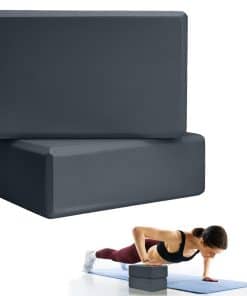 2 Pcs Yoga Blocks, 9"x6"x3" Bloques de Espuma para Yoga