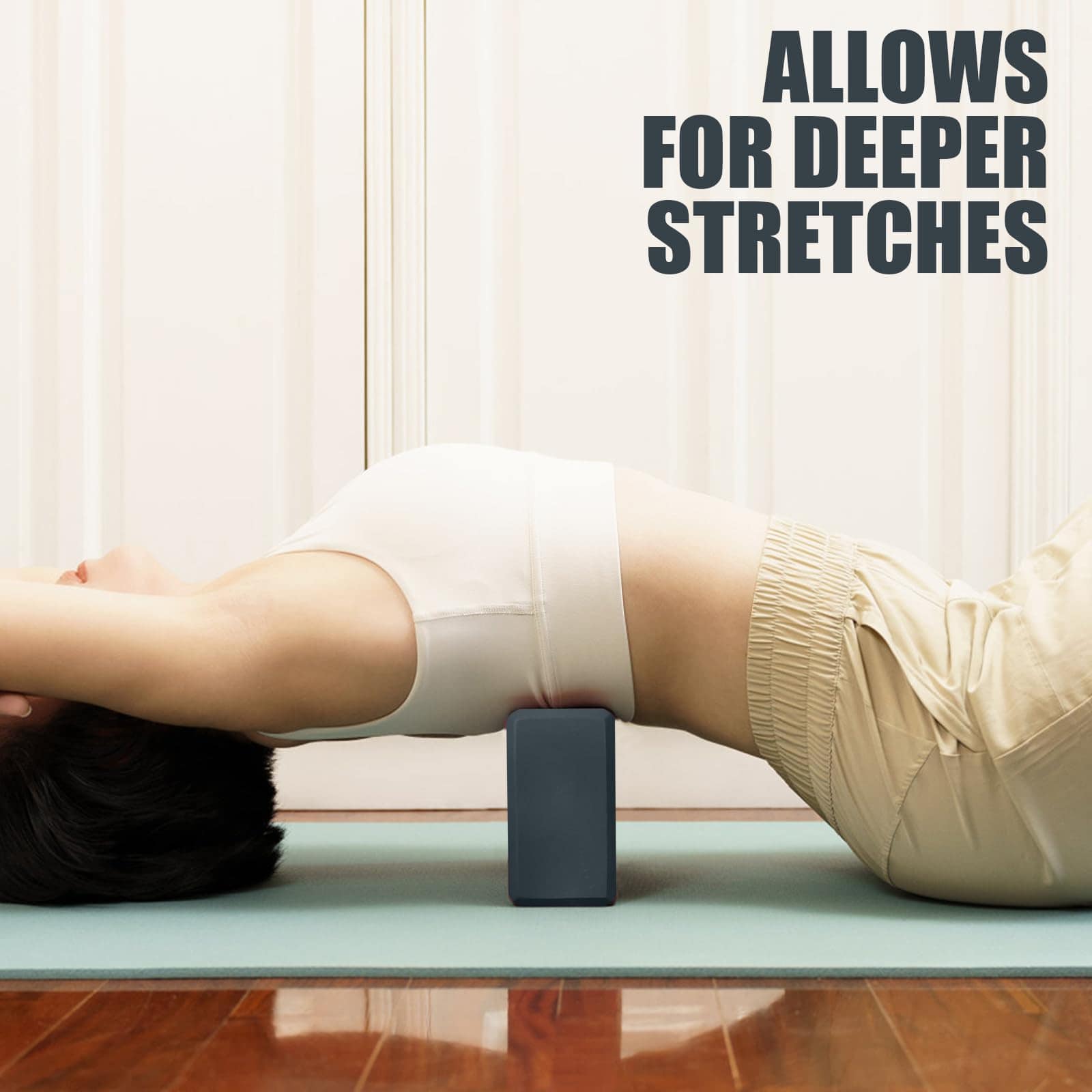 2 Pcs Yoga Blocks, 9"x6"x3" Bloques de Espuma para Yoga - Imagen 8