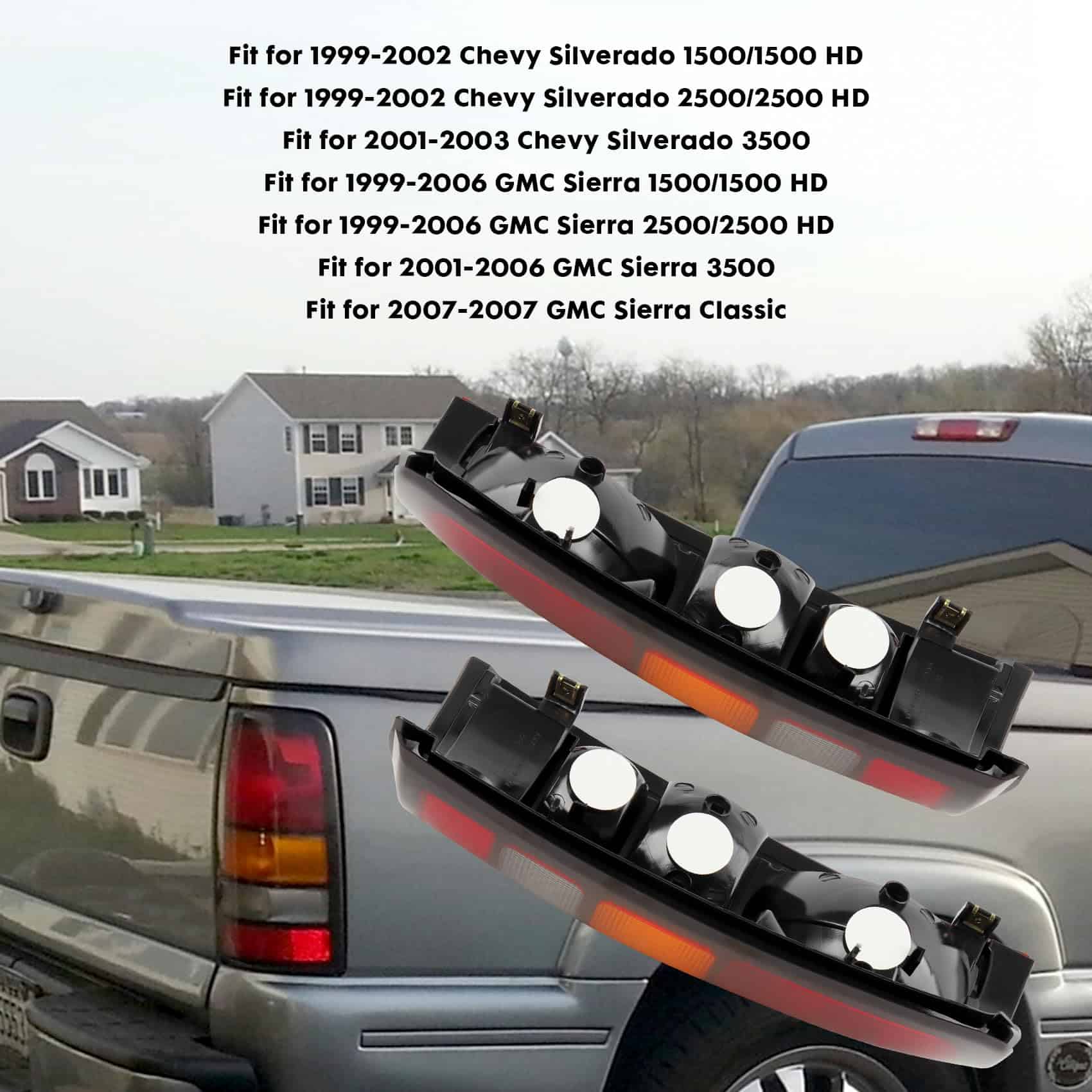 Upgrade Faros Traseros Compatible Con 1999-2006 GMC Sierra - Imagen 3