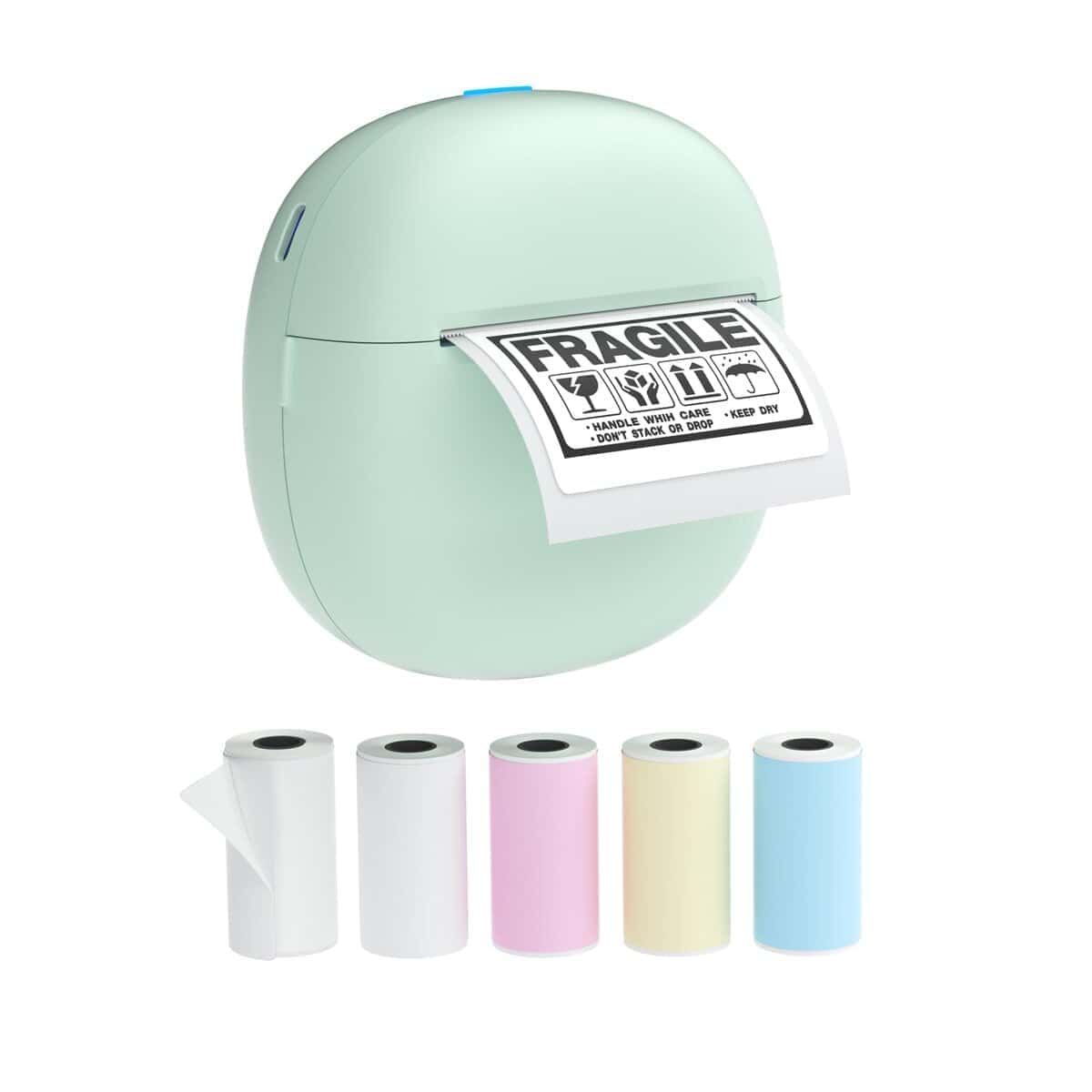 Impresora de Pegatinas sessoam, Mini Impresora Térmica,