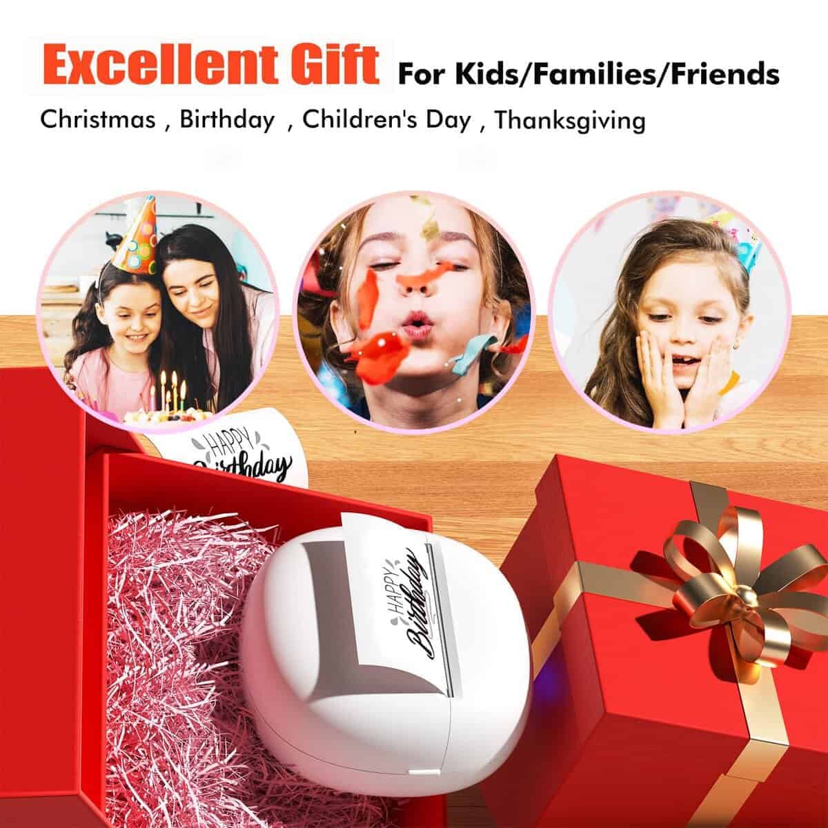 Impresora de Pegatinas sessoam, Mini Impresora Térmica, - Imagen 5