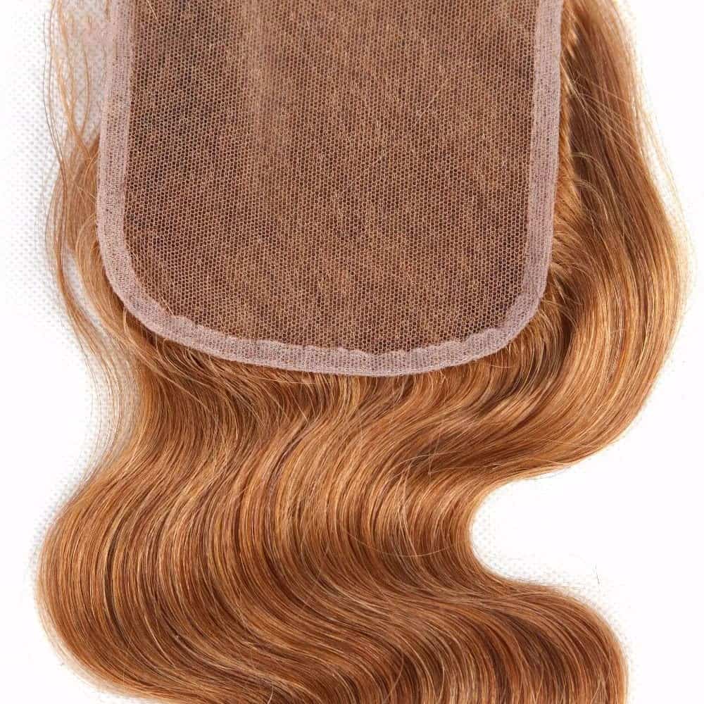 #30 Cierre de Encaje 4X4 de Color Marrón 22 Pulgadas - Imagen 6