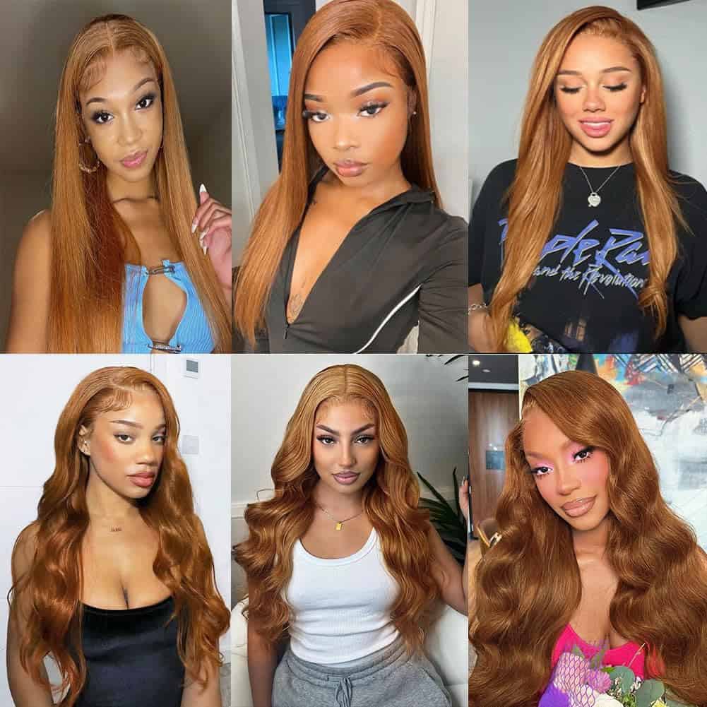 #30 Cierre de Encaje Marrrón 4X4 HD Transparente Frontal de - Imagen 3