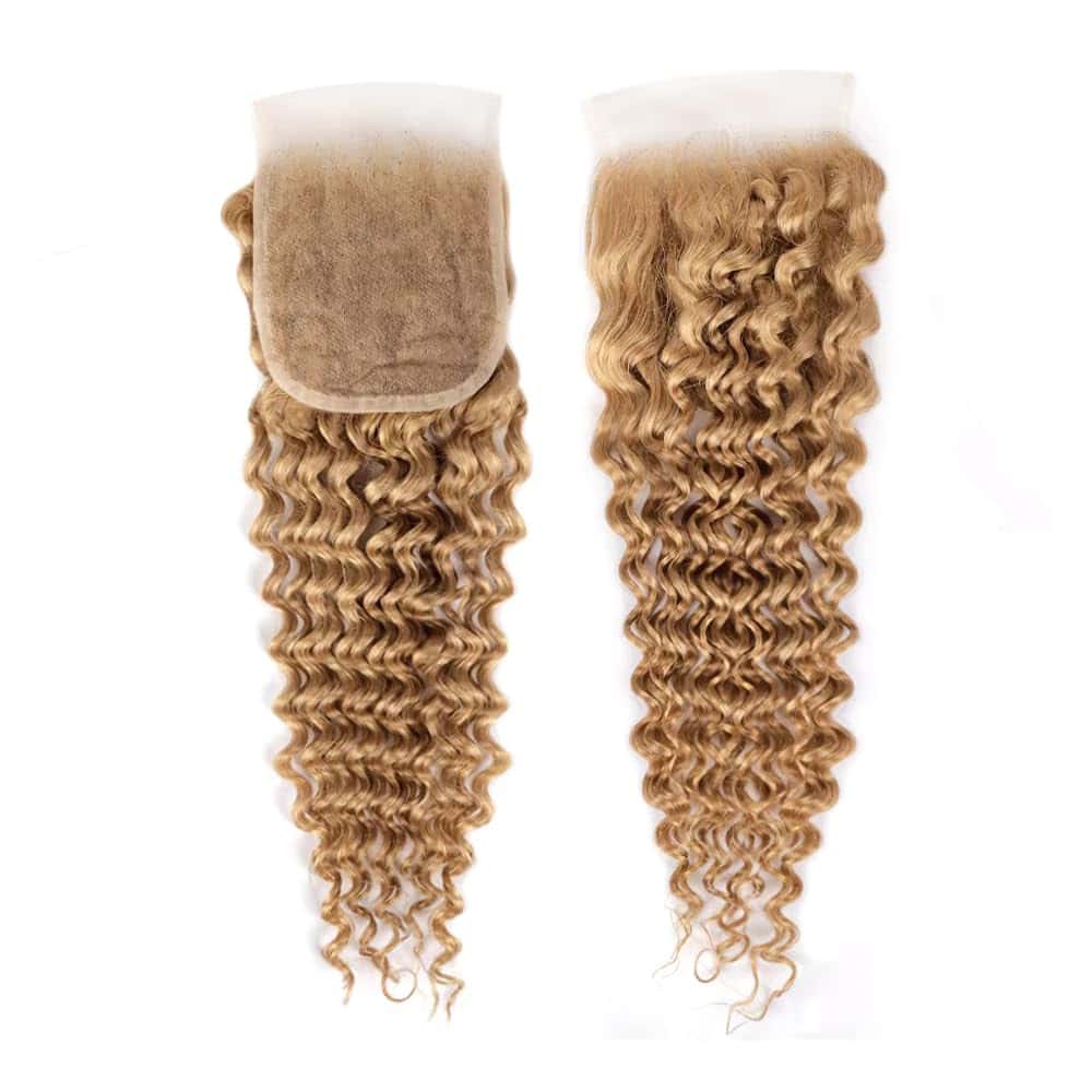 #27 Cierre de Encaje Rubia 4X4 HD Lace Front 22 Pulgadas - Imagen 6