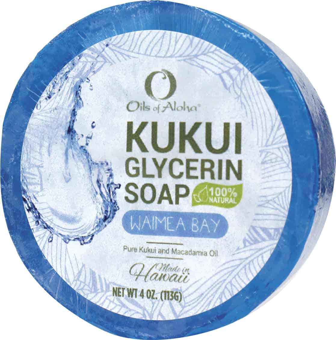 Jabón de Glicerina de Kukui Oils of Aloha 4 Barras Waimea