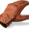 Guantes de Motocicleta para Hombre en Cuero Color Tan con