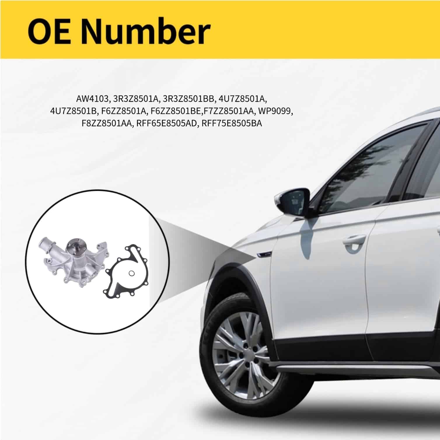 Bomba de Agua del Motor KAYULONE AW4103 de Repuesto - Imagen 3