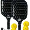 Set de 2 palas de pickleball Feel my rhythm con 4 pelotas -