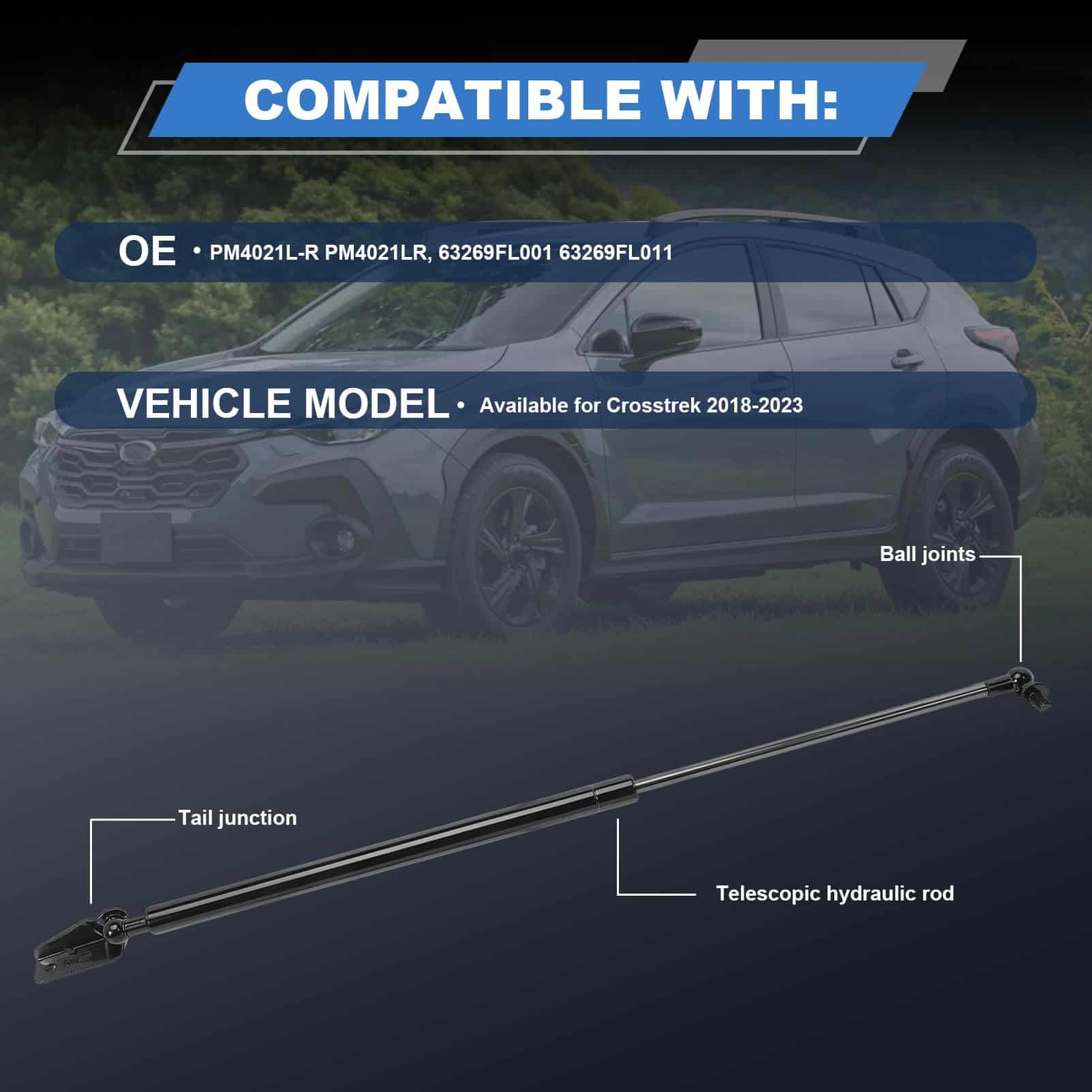 2 Pcs Soporte de elevación de portón trasero para Crosstrek - Imagen 6