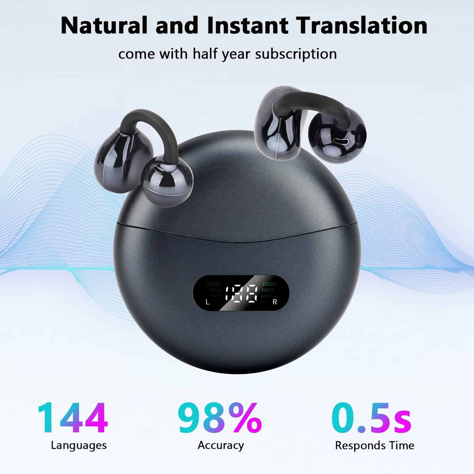 Auriculares de Traducción AI en Tiempo Real, Auriculares - Imagen 3