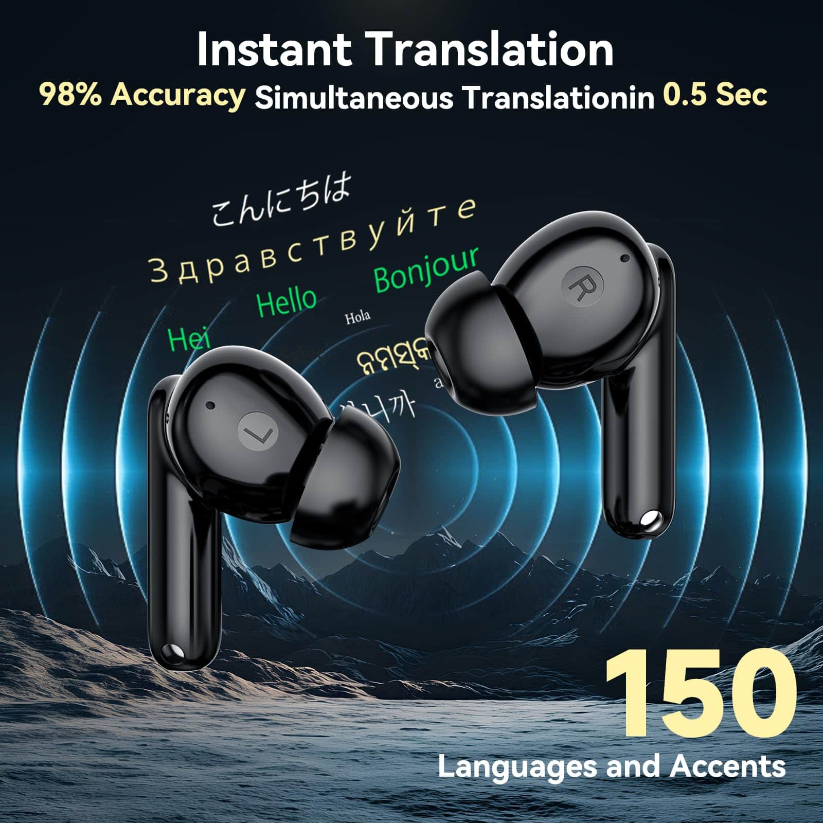 Traductor de Idiomas Auriculares, Traducción en Tiempo Real - Imagen 3
