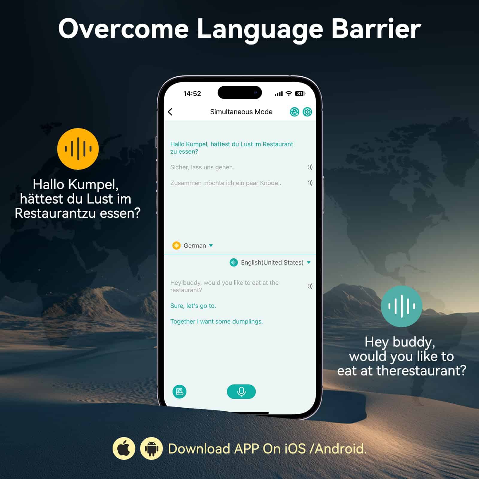Traductor de Idiomas Auriculares, Traducción en Tiempo Real - Imagen 5