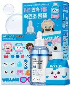 WELLAGE Real Hyaluronic Blue Ampoule 100, Cuidado de la