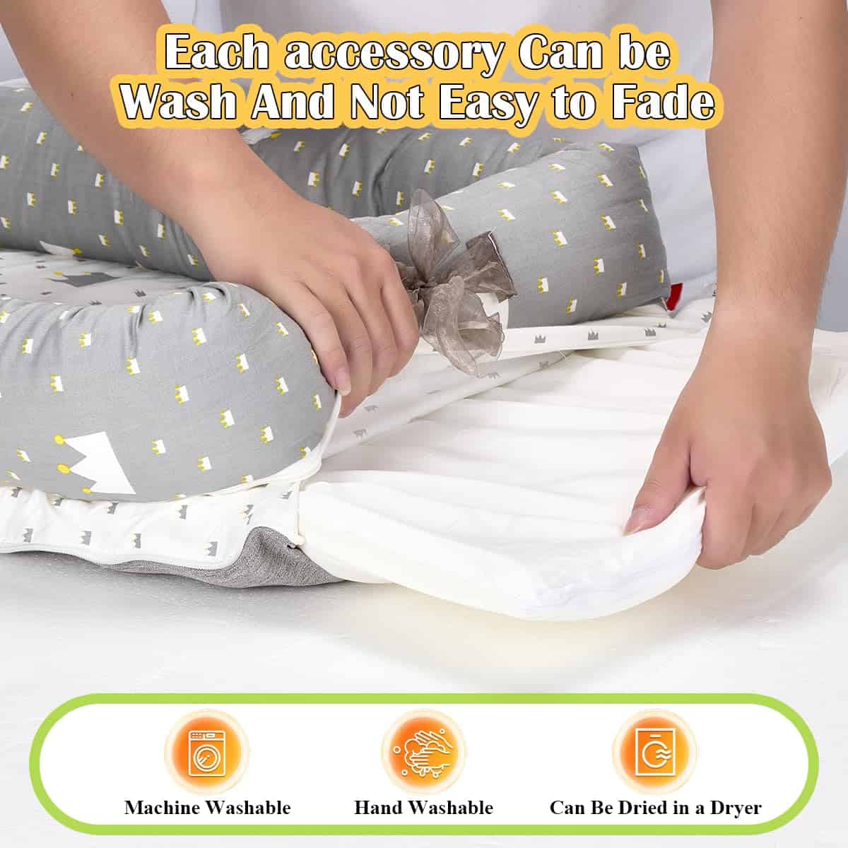 Huggynest Infant Lounger, Nido para Bebés Recién Nacidos, - Imagen 8