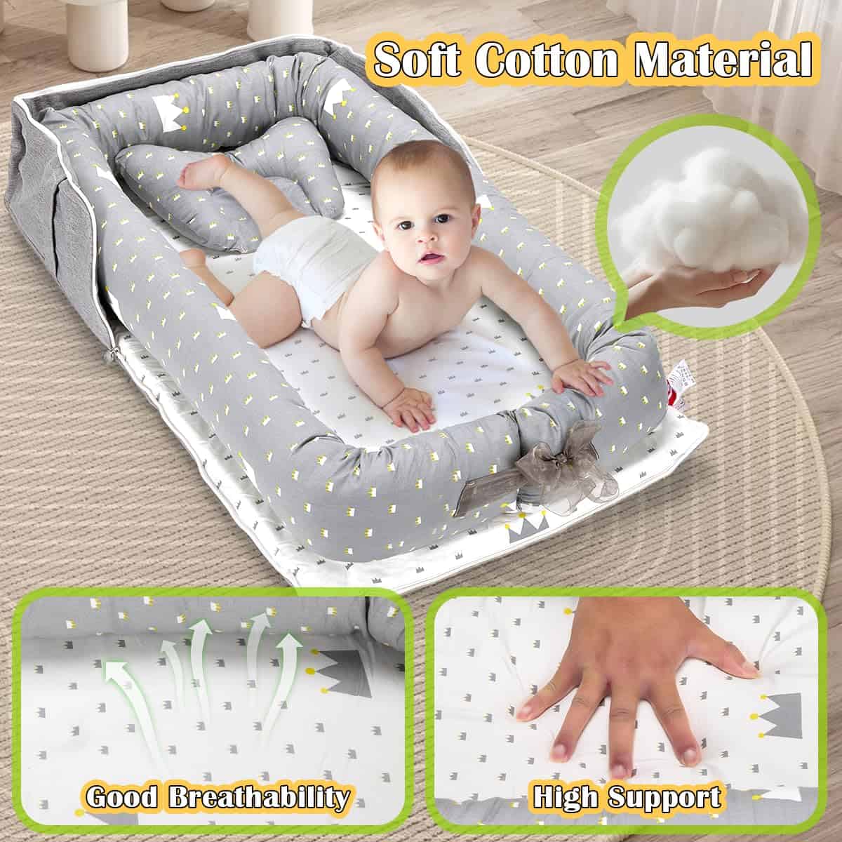 Huggynest Infant Lounger, Nido para Bebés Recién Nacidos, - Imagen 3