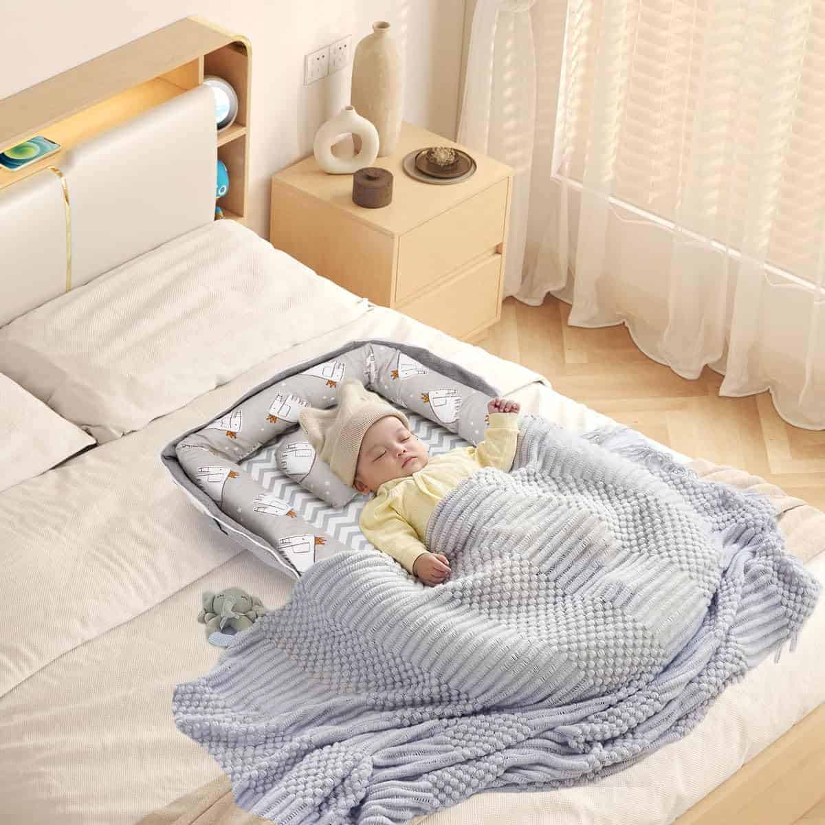 Huggynest Baby Lounger, Almohada Portátil de Soporte para - Imagen 8