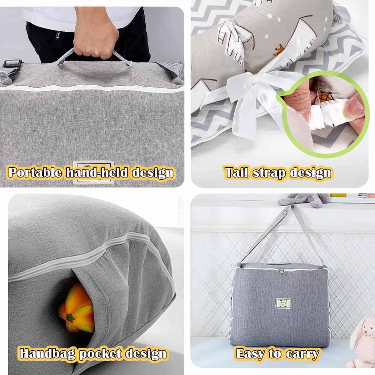 Huggynest Baby Lounger, Almohada Portátil de Soporte para - Imagen 9