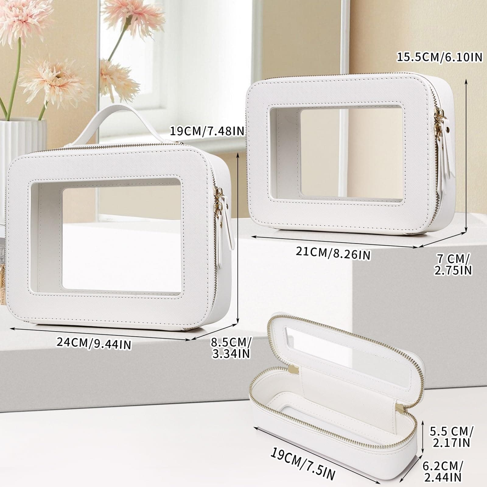 LOFOWN Juego de Maquillaje de Viaje Bolsa de Maquillaje - Imagen 3