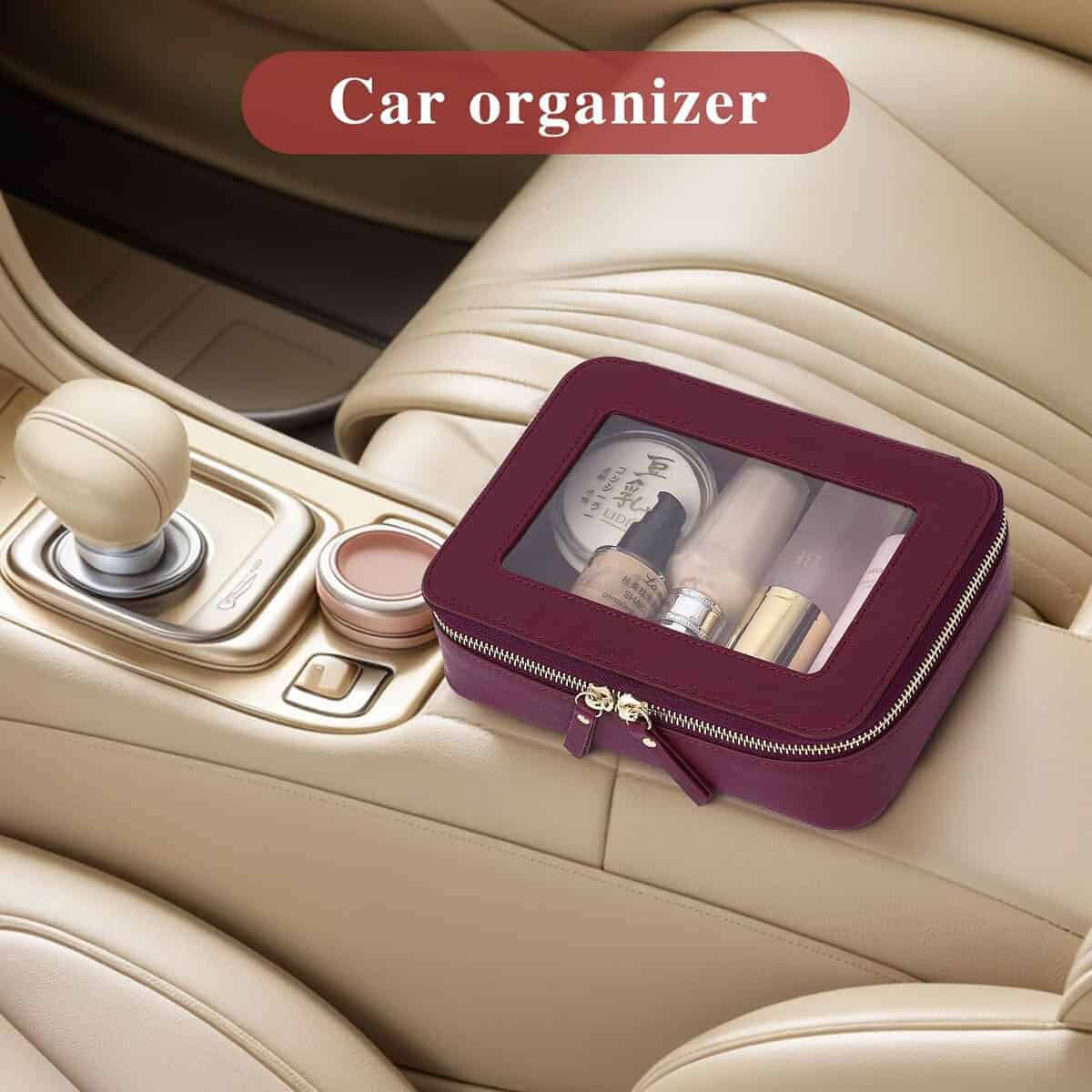 LOFOWN Juego de Maquillaje de Viaje Bolsa -Burdeos - Imagen 6