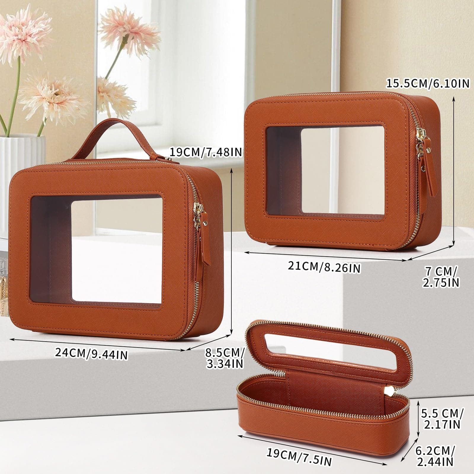 Set de Maquillaje de Viaje LOFOWN Bolsa Transparente - Imagen 3