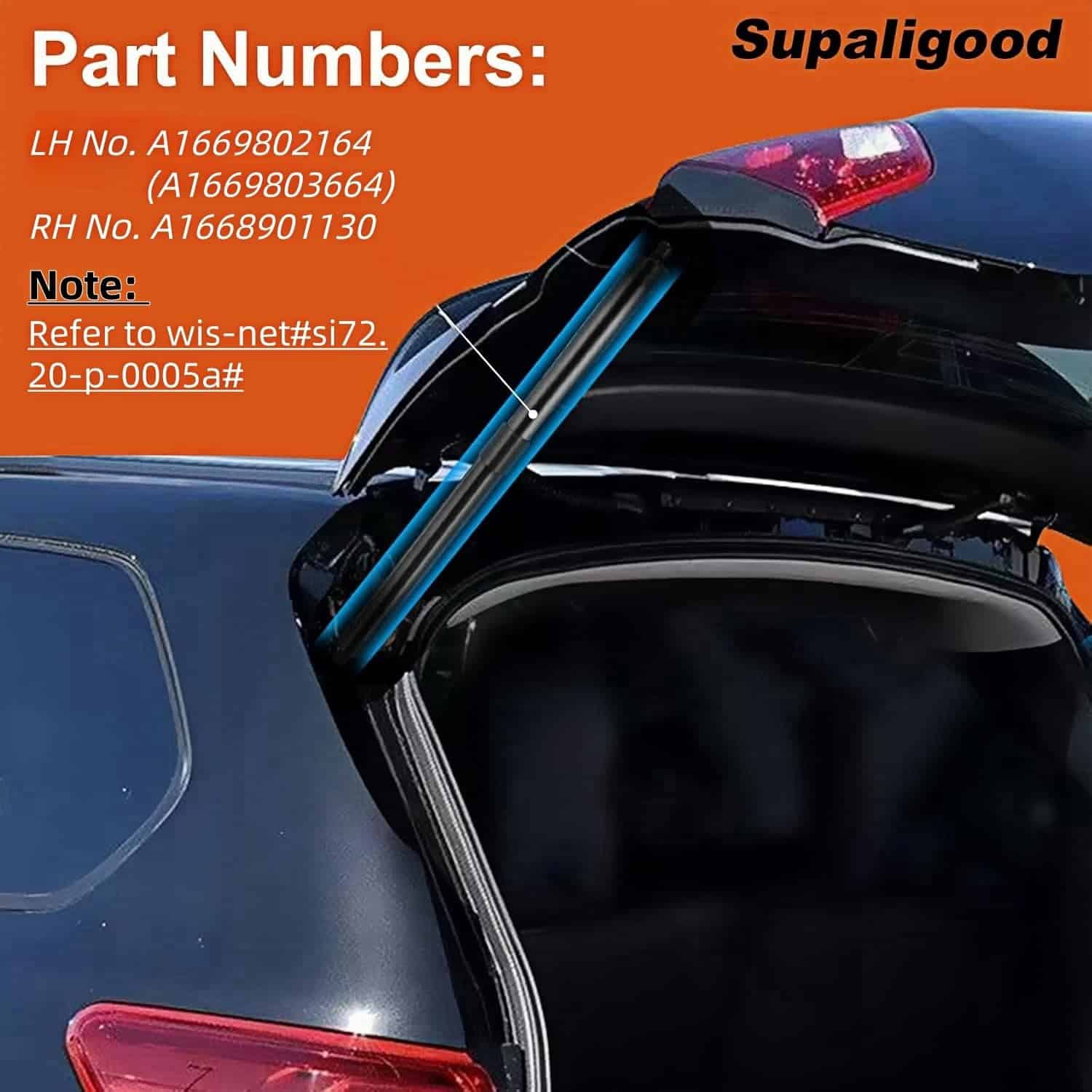 Soporte de elevación del portón trasero Supaligood Power, - Imagen 4