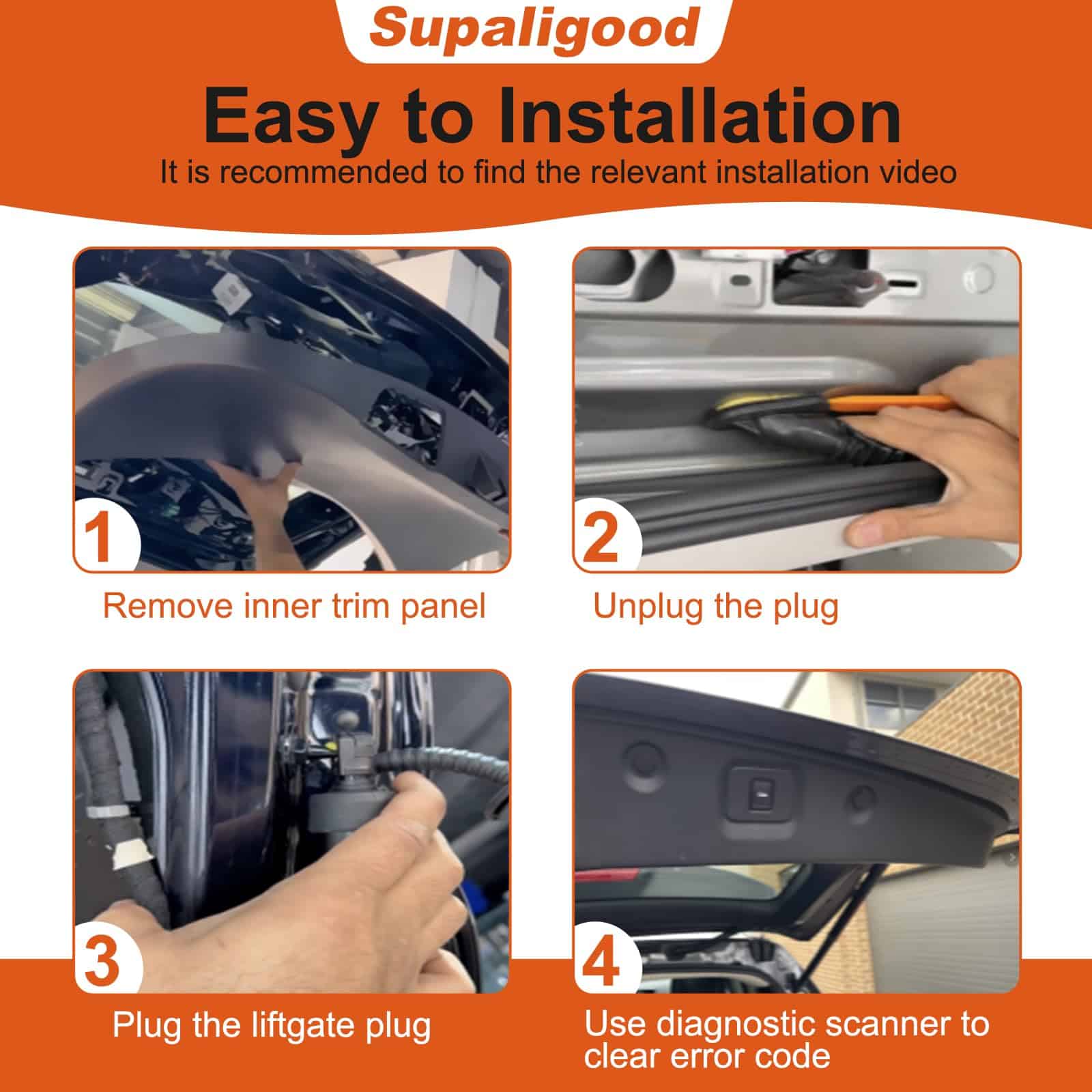 Soporte de elevación del portón trasero Supaligood Power, - Imagen 8