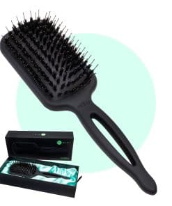 Cepillo de pelo de cerdas de jabalí impermeable MINT Mizu