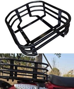 Soporte de Canasta para Equipaje con Rejilla Trasera Negra