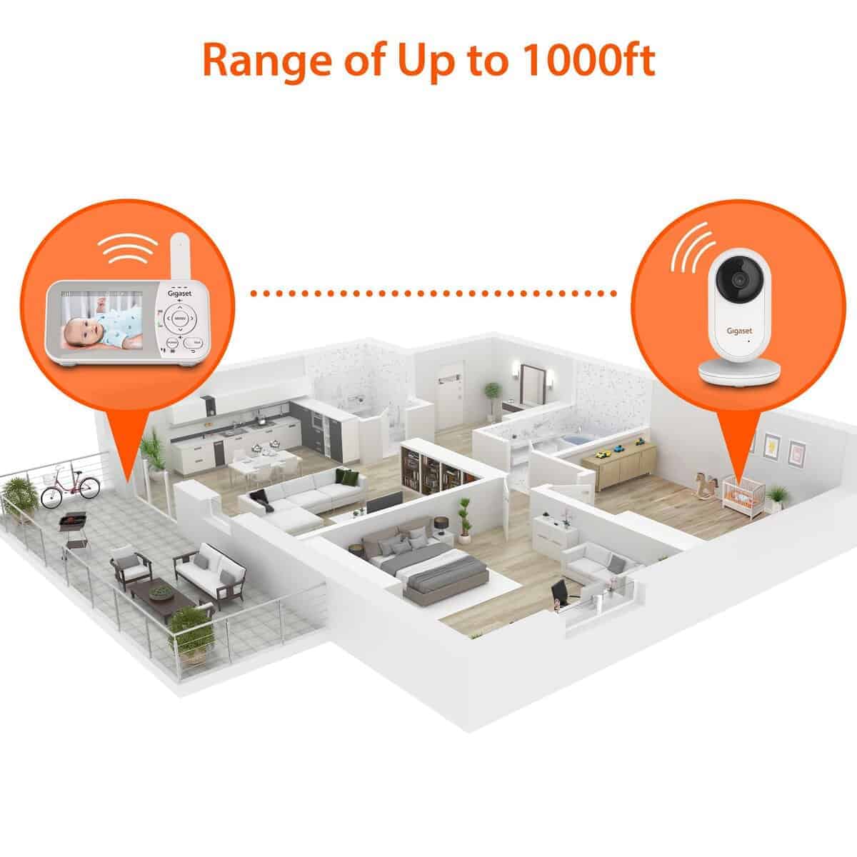 Gigaset VS280 - Monitor de Bebé de Video - Pantalla LCD de - Imagen 10