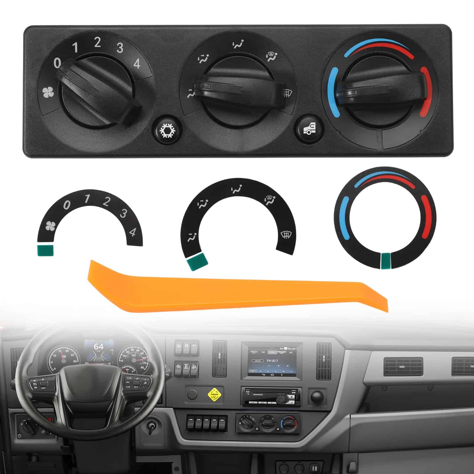 Módulo de Control HV/AC Q21-6119 para Camiones Peterbilt - Imagen 3